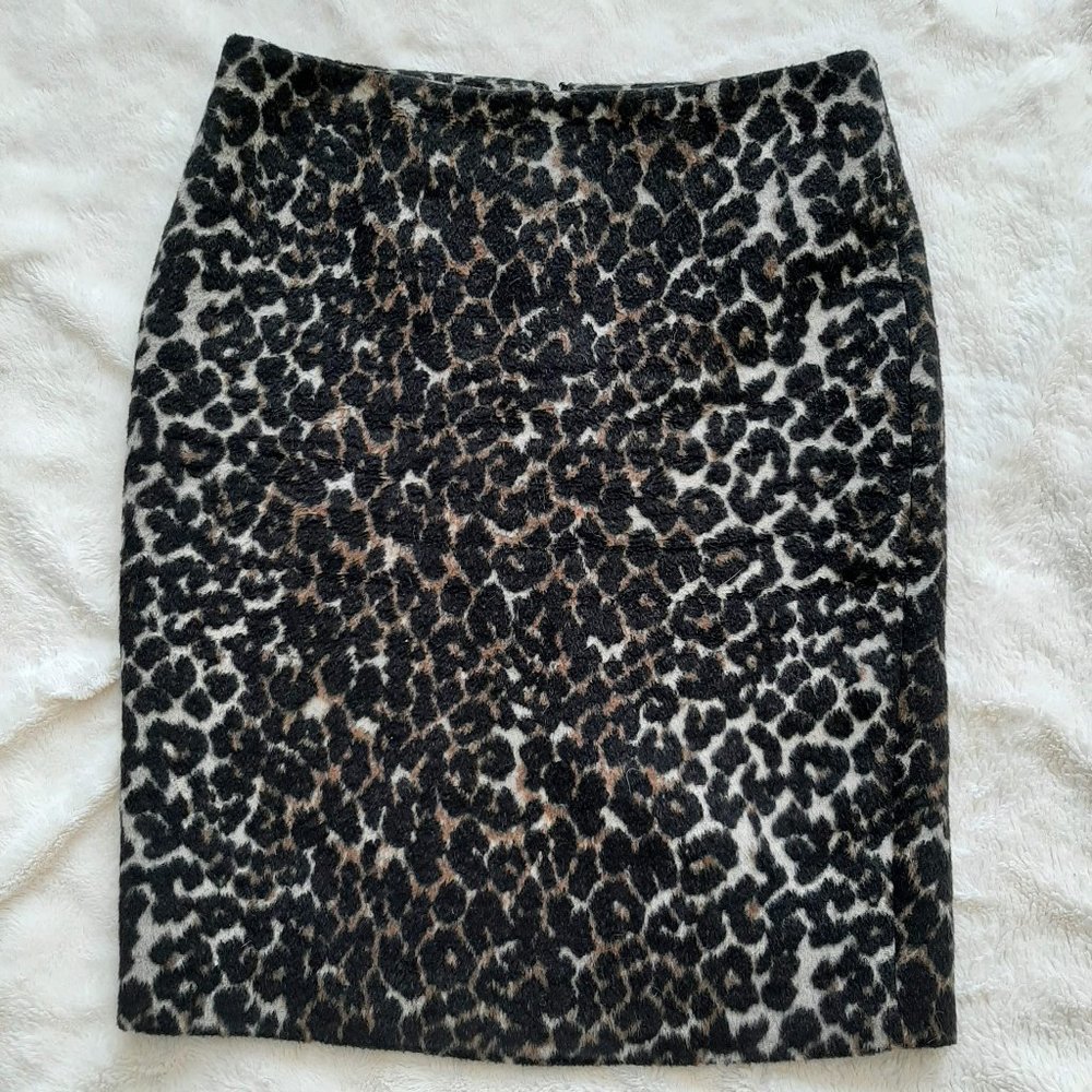 Lord and Taylor Leopard Pencil Skirt